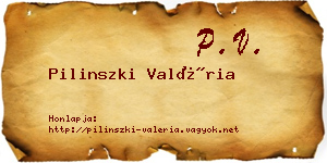 Pilinszki Valéria névjegykártya